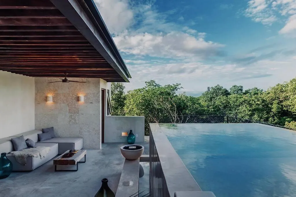 Appartamento Jungle Lounge Barefoot Luxury 3Br Two Level Penthouse With Pool In Luum Zama Tulum 0*,  Messico